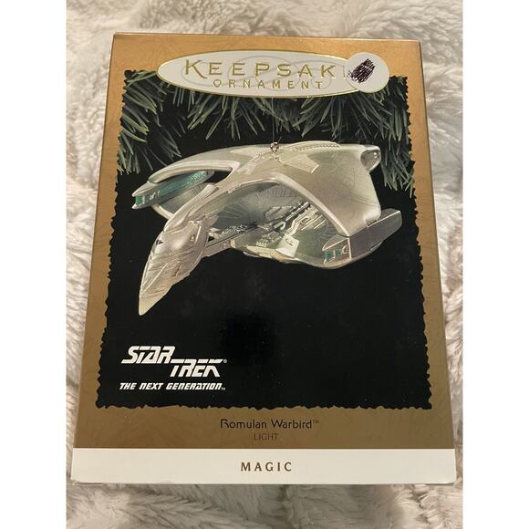 Hallmark Keepsake Ornament Star Trek Romulan Warbird Magic Light Up 1995 NIB - Picture 1 of 4